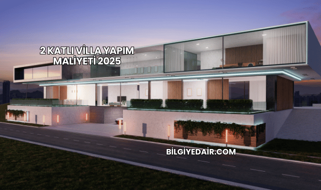 2 Katlı Villa Yapım Maliyeti 2025