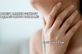 Abdest Alırken Genze Su Kaçması Orucu Bozar mı?