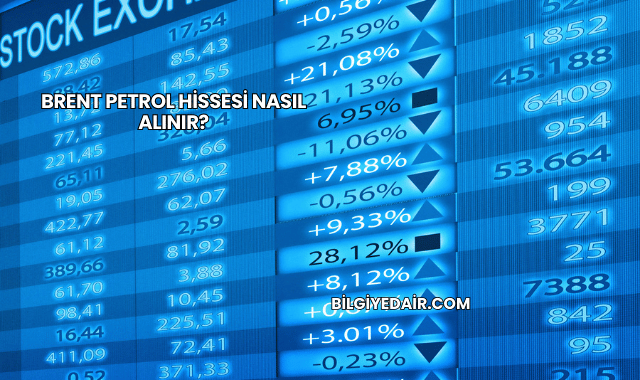 Brent Petrol Hissesi Nasıl Alınır?