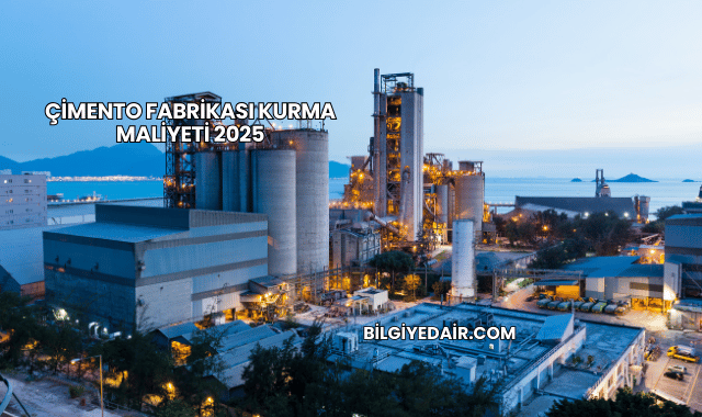 Çimento Fabrikası Kurma Maliyeti 2025