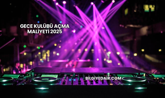 Gece Kulübü Açma Maliyeti 2025