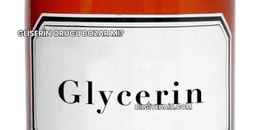 Gliserin Orucu Bozar mı?