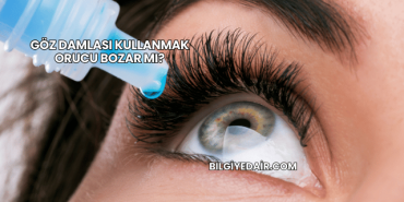 Göz Damlası Kullanmak Orucu Bozar mı?