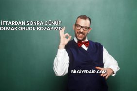 İftardan Sonra Cünüp Olmak Orucu Bozar mı?