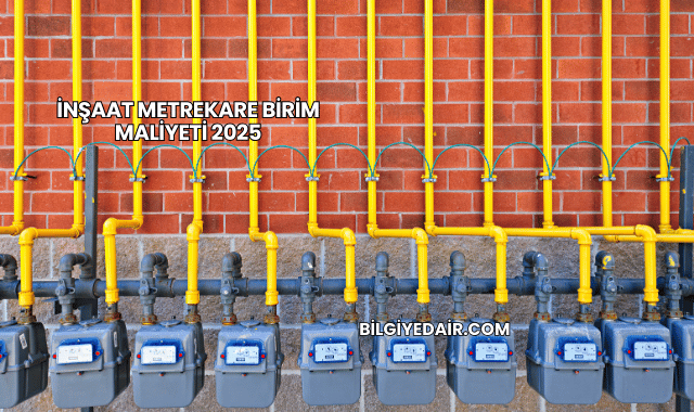 İnşaat Metrekare Birim Maliyeti 2025
