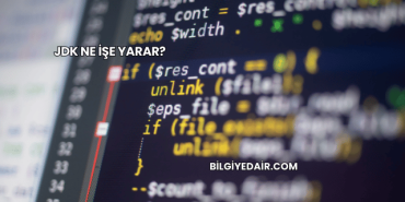 JDK Ne İşe Yarar?