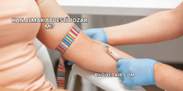 Kan Almak Abdesti Bozar mı?