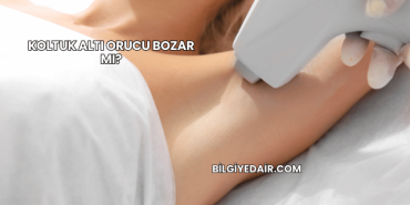 Koltuk Altı Orucu Bozar mı?