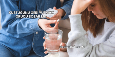 Kustuğunu Geri Yutmak Orucu Bozar mı?