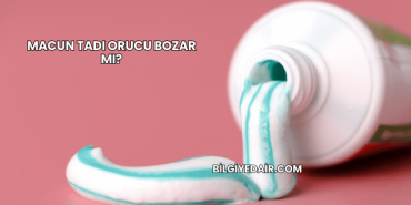Macun Tadı Orucu Bozar mı?