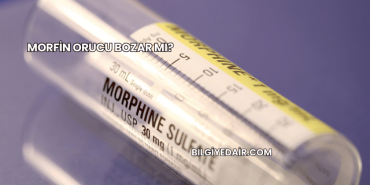 Morfin Orucu Bozar mı?
