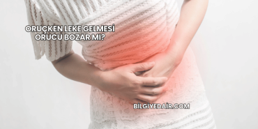 Oruçken Leke Gelmesi Orucu Bozar mı?