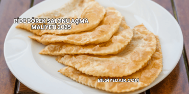 Pide Börek Salonu Açma Maliyeti 2025