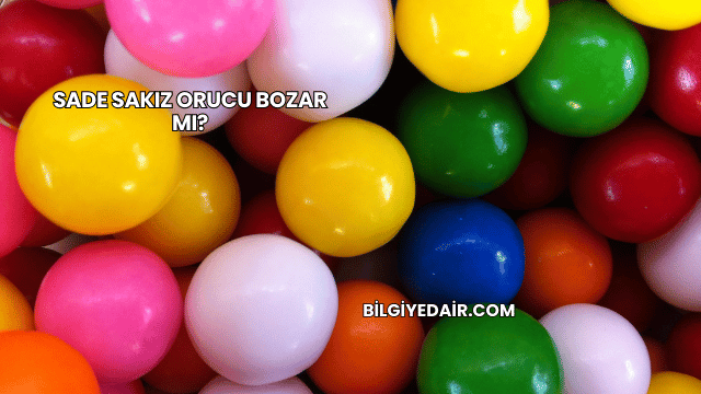 Sade Sakız Orucu Bozar mı?