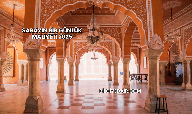Sarayın Bir Günlük Maliyeti 2025