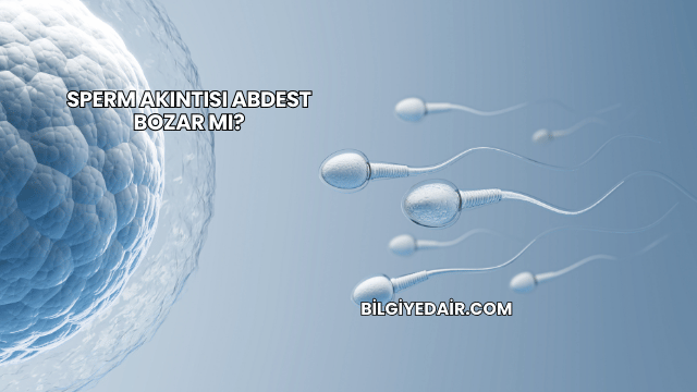 Sperm Akıntısı Abdest Bozar mı?