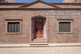 Tek Katlı Müstakil Ev Yapım Maliyeti 2025