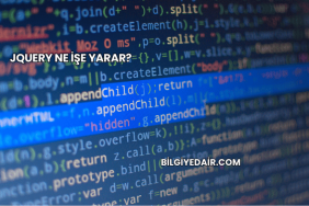 jQuery Ne İşe Yarar?