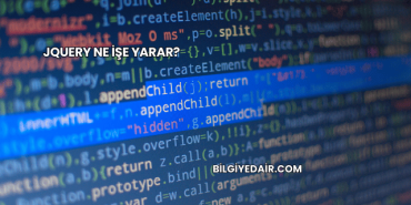 jQuery Ne İşe Yarar?
