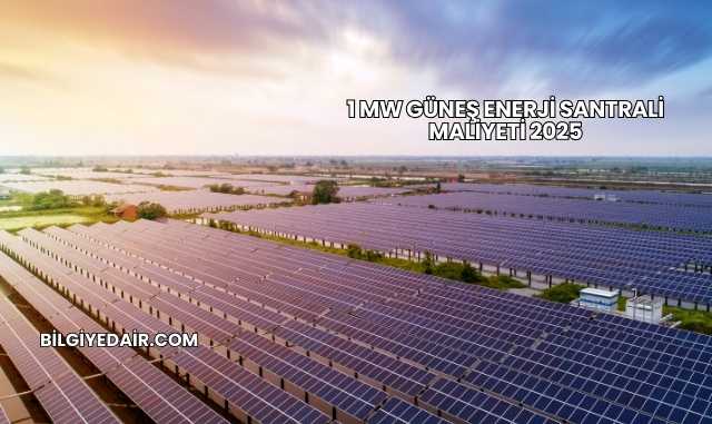 1 MW Güneş Enerji Santrali Maliyeti 2025