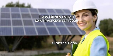 1 MW Güneş Enerji Santrali Maliyeti 2025