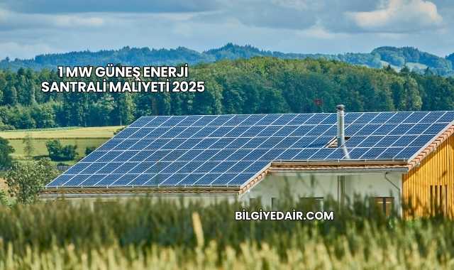 1 MW Güneş Enerji Santrali Maliyeti 2025
