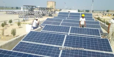 1 Megawatt Güneş Enerjisi Maliyeti 2025