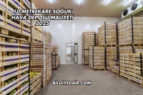 10 Metrekare Soğuk Hava Deposu Maliyeti 2025