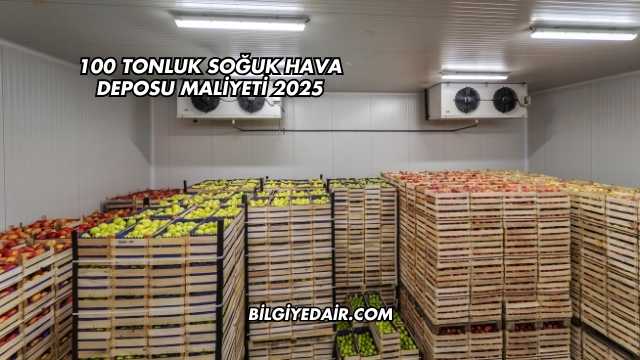 100 Tonluk Soğuk Hava Deposu Maliyeti 2025