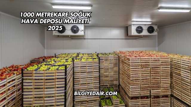 1000 Metrekare Soğuk Hava Deposu Maliyeti 2025