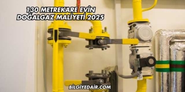 130 Metrekare Evin Doğalgaz Maliyeti 2025