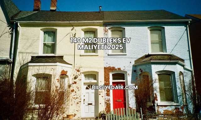 140 m2 Dubleks Ev Maliyeti 2025