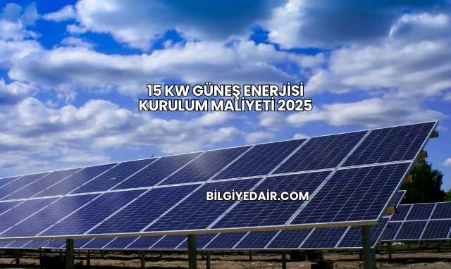 15 Kw Güneş Enerjisi Kurulum Maliyeti 2025