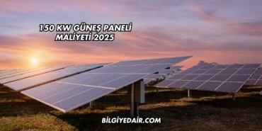 150 KW Güneş Paneli Maliyeti 2025