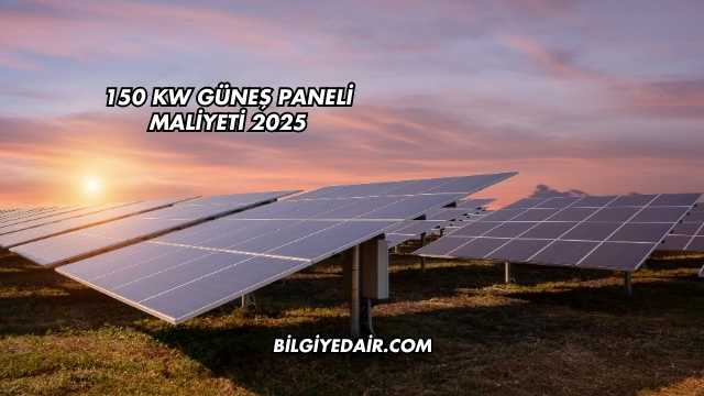 150 KW Güneş Paneli Maliyeti 2025