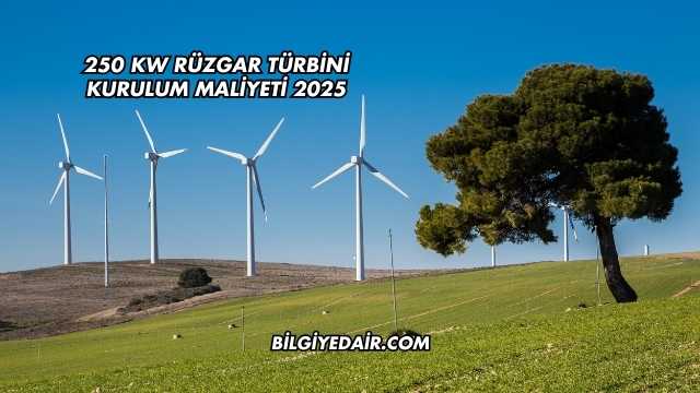 250 kw Rüzgar Türbini Kurulum Maliyeti 2025