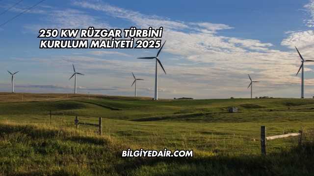 250 kw Rüzgar Türbini Kurulum Maliyeti 2025