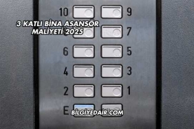 3 Katlı Bina Asansör Maliyeti 2025