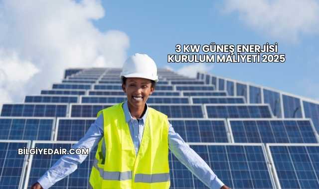 3 Kw Güneş Enerjisi Kurulum Maliyeti 2025