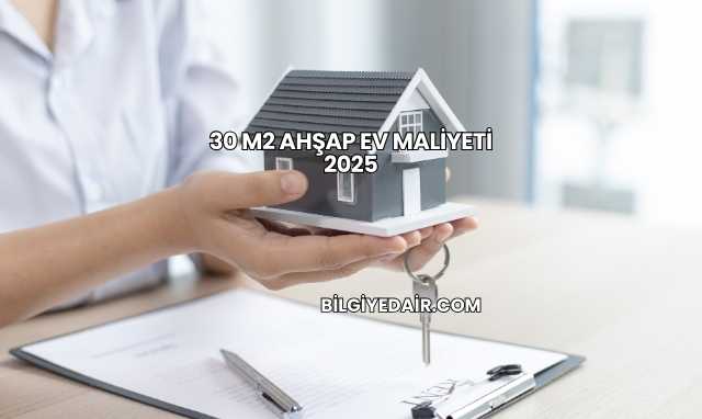 30 m2 Ahşap Ev Maliyeti 2025