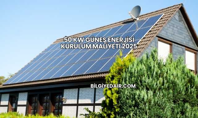 50 kW Güneş Enerjisi Kurulum Maliyeti 2025