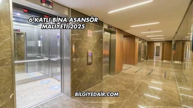 6 Katlı Bina Asansör Maliyeti 2025