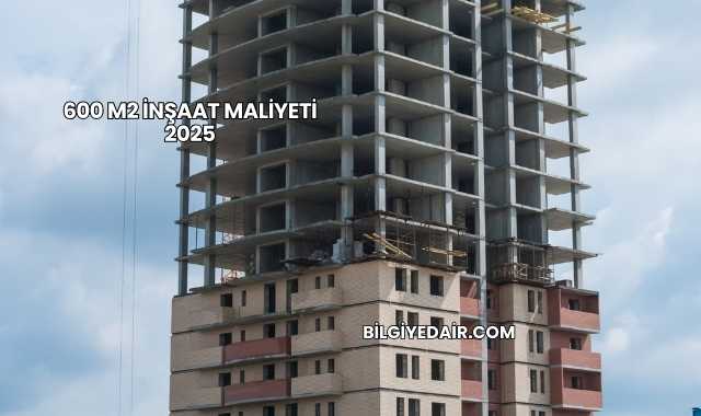 600 M2 İnşaat Maliyeti 2025