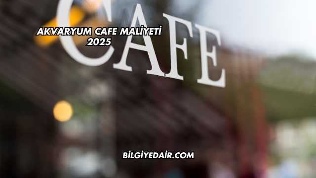 Akvaryum Cafe Maliyeti 2025