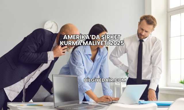 Amerika’da Şirket Kurma Maliyeti 2025