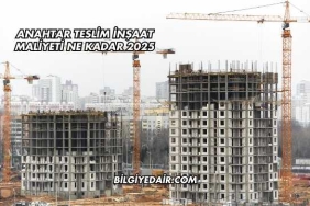 Anahtar Teslim İnşaat Maliyeti Ne Kadar 2025