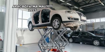 Araç Boyatma Maliyeti 2025