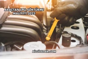 Araçtan LPG Söktürme Maliyeti 2025
