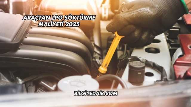 Araçtan LPG Söktürme Maliyeti 2025