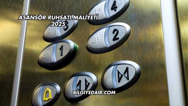 Asansör Ruhsatı Maliyeti 2025
